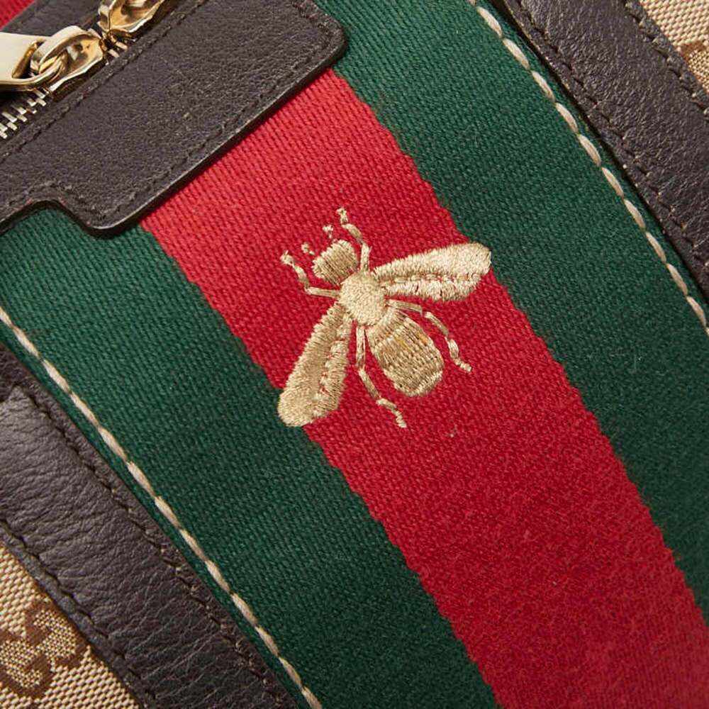 GUCCI Authentic Brown Leather Shoulder Bag - Picture 9 of 12